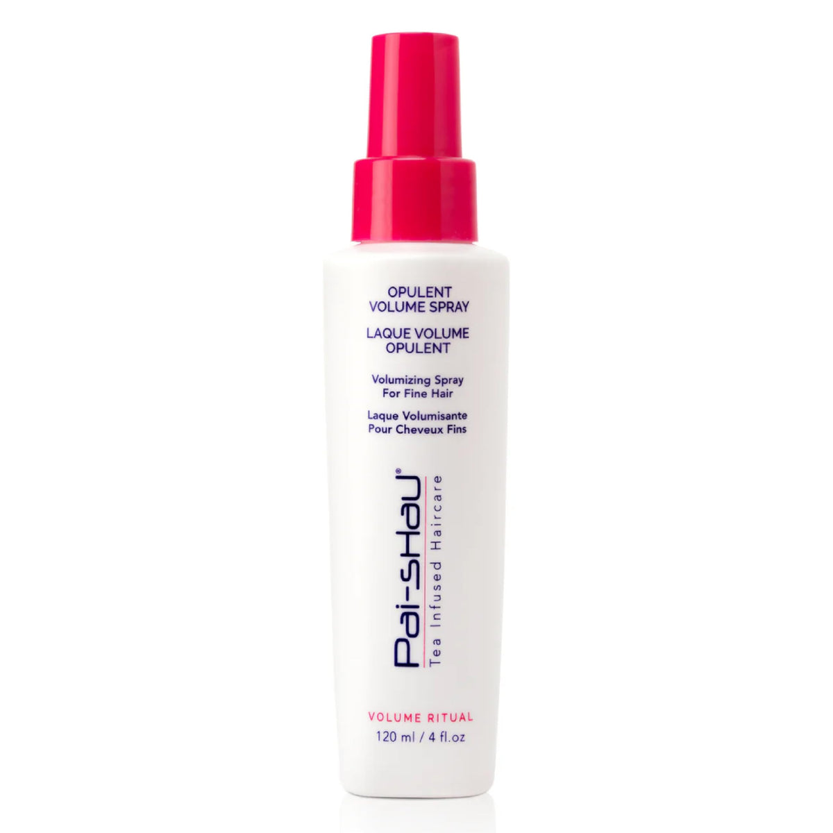 Pai-Shau Opulent Volume Spray bottle delivering instant root lift and fullness.