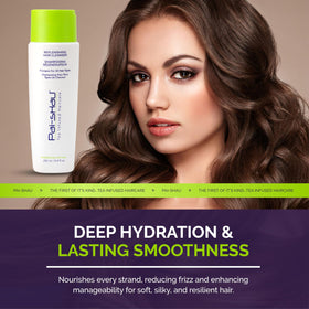 Pai-Shau Replenishing Cream Conditioner close-up showing silky strands