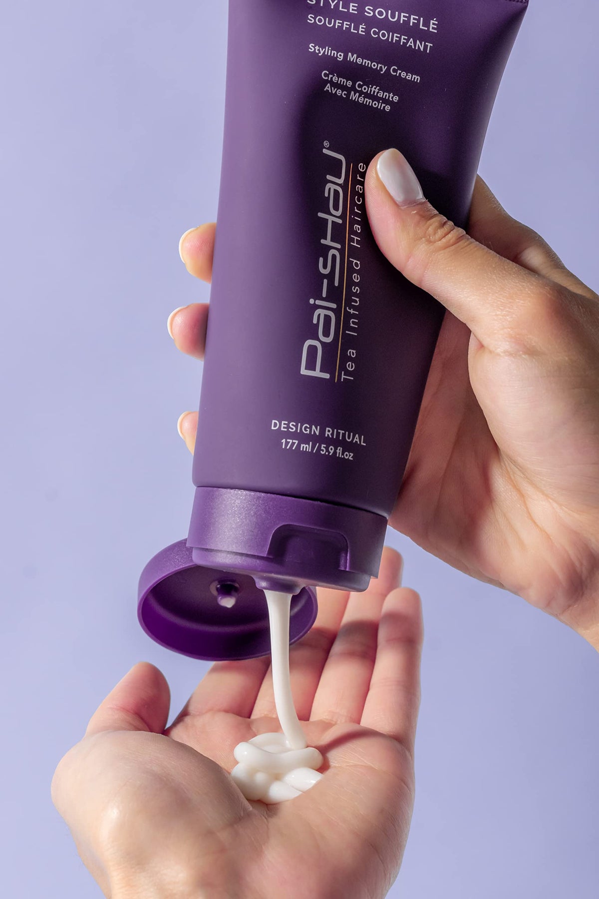 Pai-Shau Style Soufflé soft-volume hair adds natural body with lightweight feel.