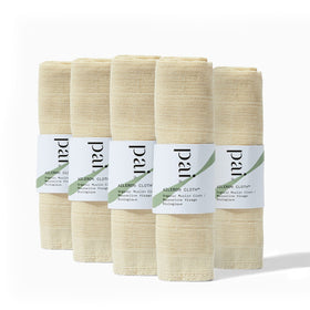 Pai Skincare Aileron exfoliating muslin cloth 5-pack for gentle, reusable exfoliation