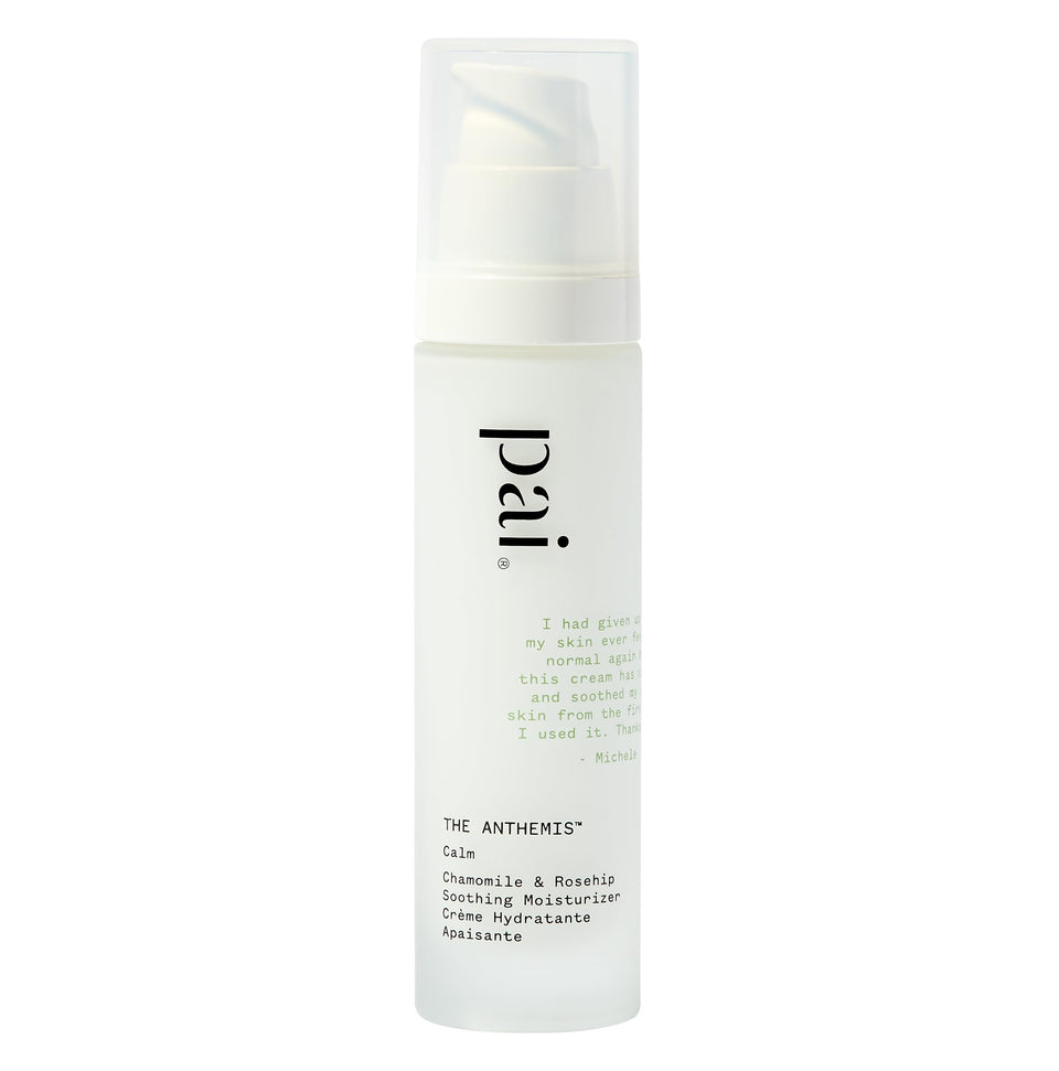 PAI SKINCARE The Anthemis bottle close-up showing soothing formula for sensitive skin