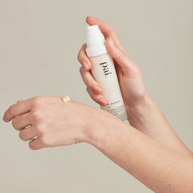 PAI SKINCARE Anthemis swatch shows light, silky cream on skin