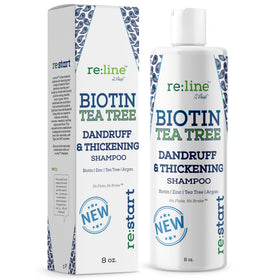 Paisle Botanics anti-dandruff shampoo bottle highlights tea tree formula for a refreshed scalp