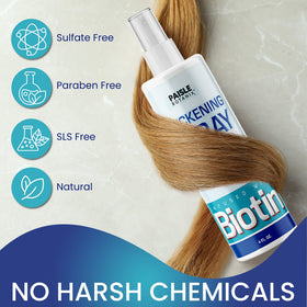 Paisle Botanics Biotin ingredients with vitamins and nutrients