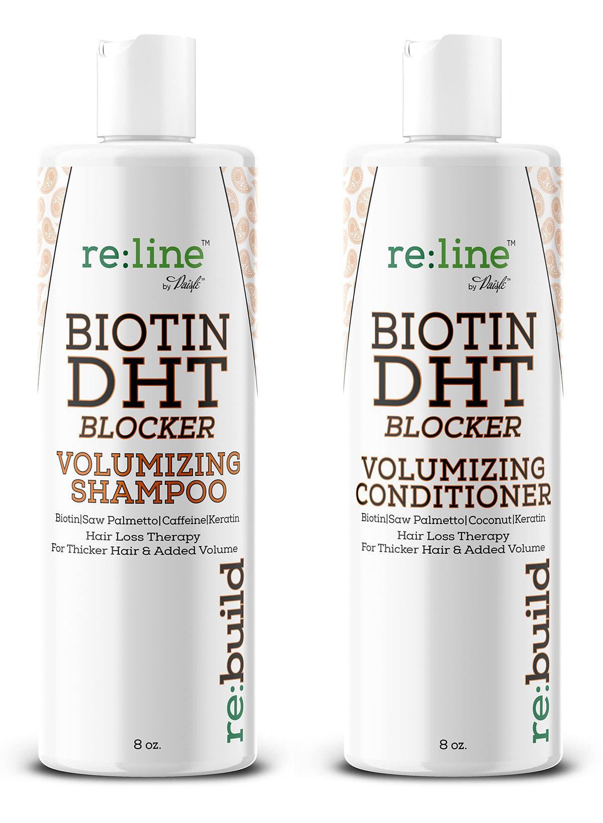 Bathroom shelf featuring Paisle Botanics volumizing set ready for daily use.