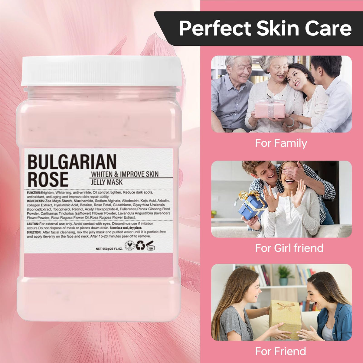 pakmee jelly mask powder sets in 15-20 minutes before removal.