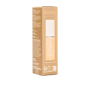 Palladio Body Shimmer buildable glow on skin for day-to-night versatility.