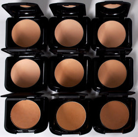 Palladio wet-application close-up shows fuller coverage and dewy finish.