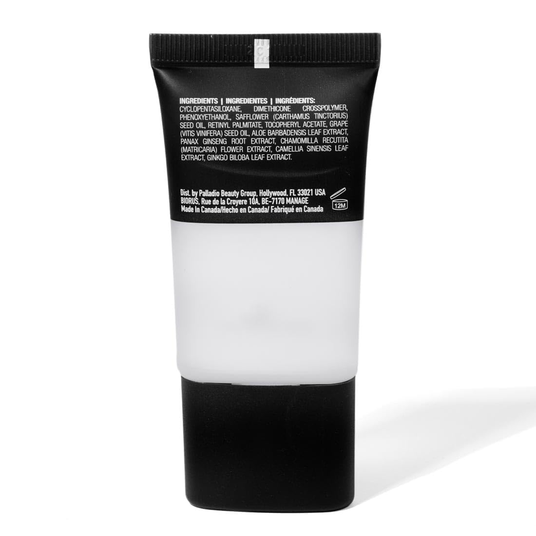 Palladio Foundation Primer with botanical extracts nourishes skin pre-makeup.