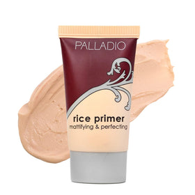 Palladio Rice Primer bottle showing a smooth matte base.