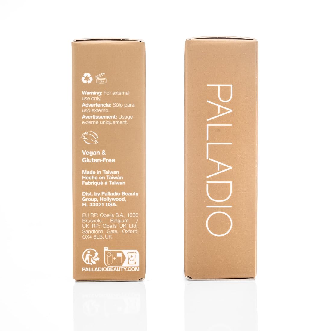 Palladio Skin Tint bottle with pump enables easy application