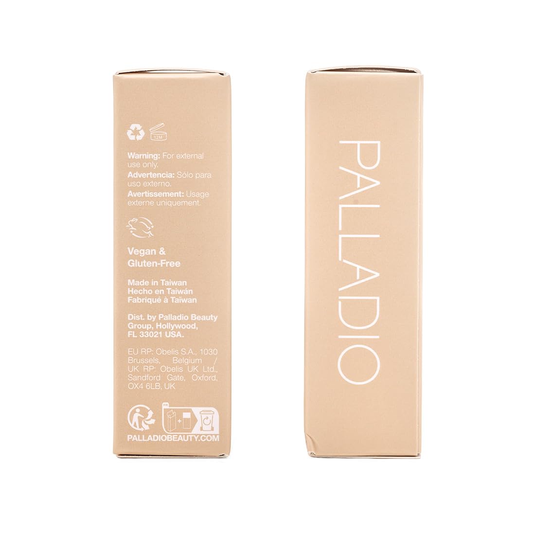 Palladio Skin Tint dewy finish close-up on skin with natural radiance.