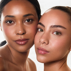 Palladio Skin Tint bottle dispensing action conveys quick, streak-free application.