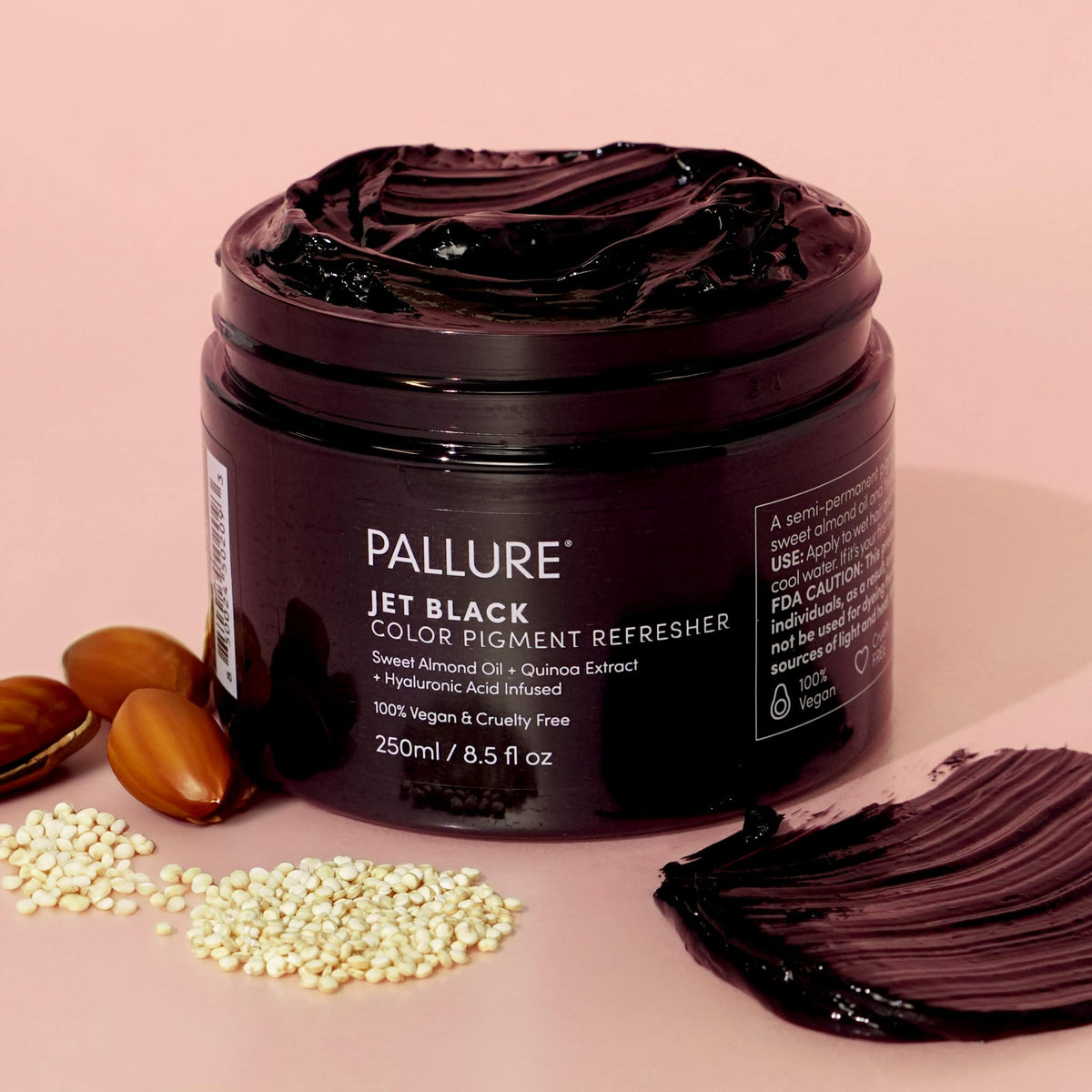 Pallure Color Pigment Refresher Mask applied with gloves for even color deposit.