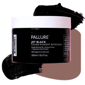 Pallure Color Pigment Refresher Mask intense black bottle boosts vibrant color between salon visits.