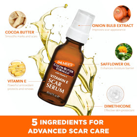 Palmer's Scar Serum 1 oz bottle for travel-friendly skincare routine