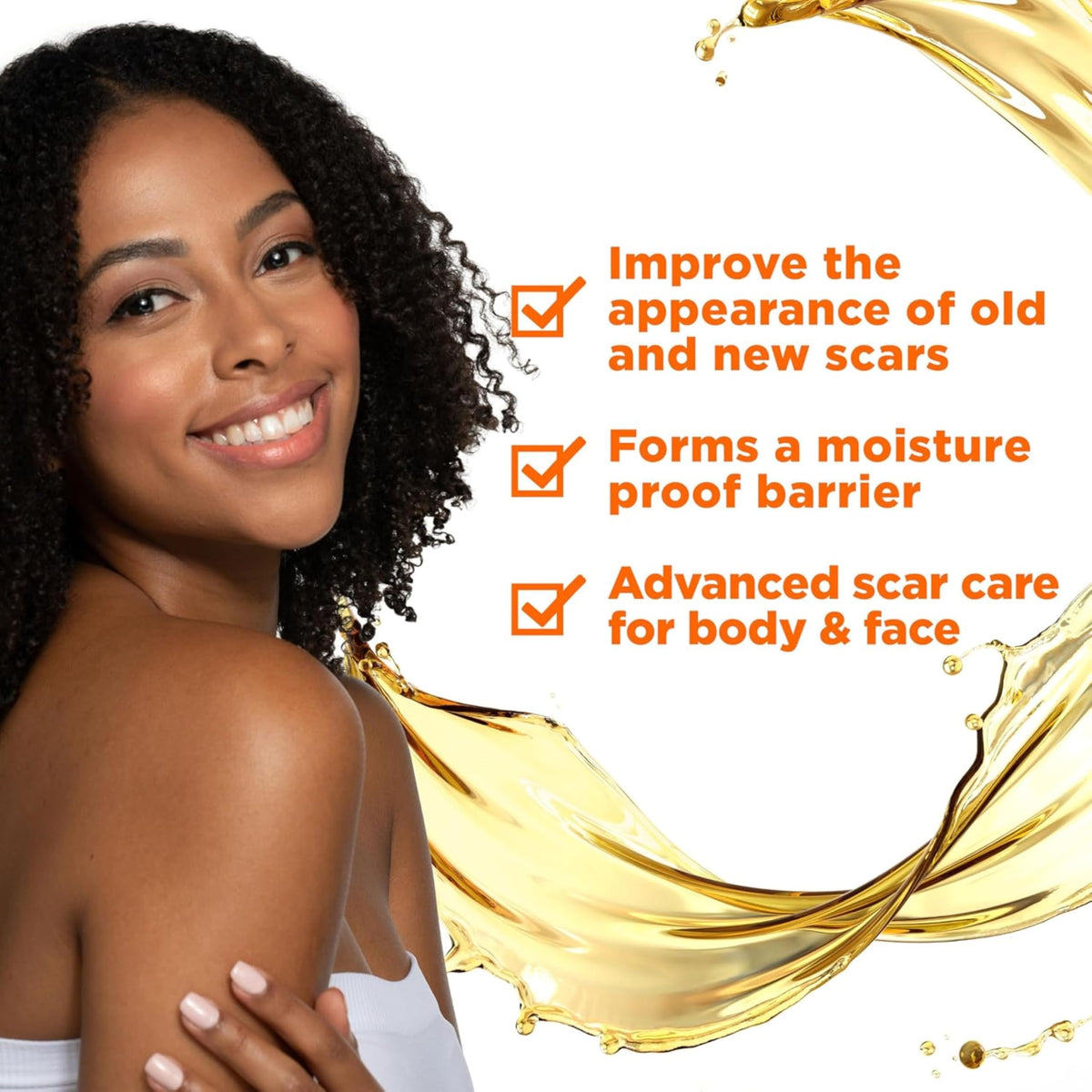 Palmer's Scar Serum texture shows quick absorption for daily care