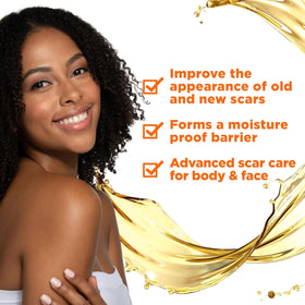 Palmer's Scar Serum texture shows quick absorption for daily care