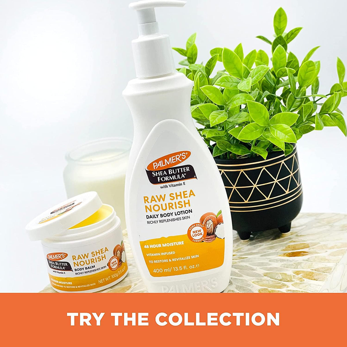 Palmer's product glow hint image suggests smoother skin with regular use