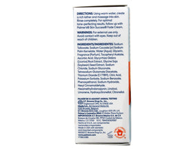 Ingredients panel of Palmer's Bar emphasizes Soy, Licorice, Vitamin C, Vitamin E for skin support.