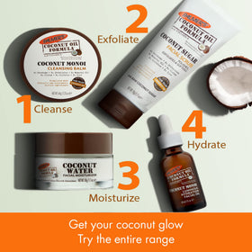 Palmer's skincare routine applied on hands demonstrates nourishment.
