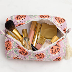 Palmetto Home gift-worthy pink tiger pouch, a thoughtful present for birthdays or Mother's Day