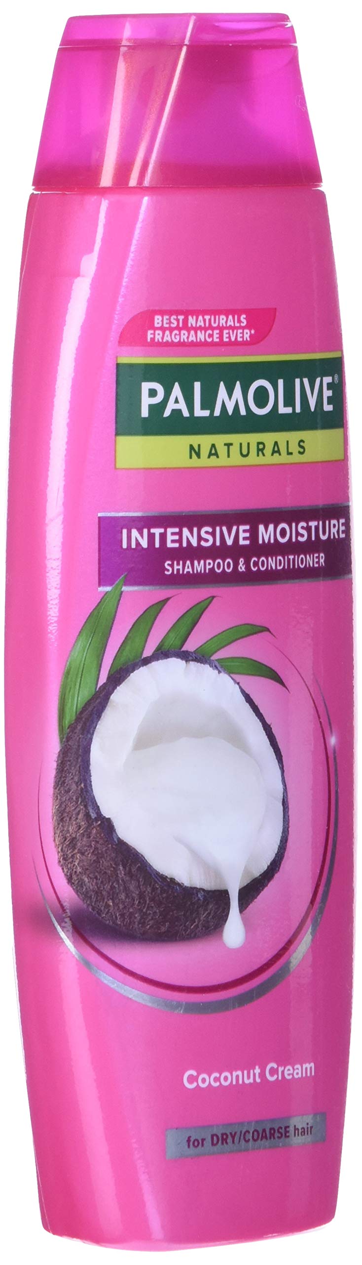 Palmolive Naturals Intensive Moisture packaging featuring 180ml bottle for daily use.