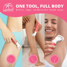 PalmPerfect Clio Trimmer rechargeable design fits travel routines.