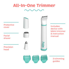 PalmPerfect Wet-Dry compatibility lets you groom in shower or on dry skin.