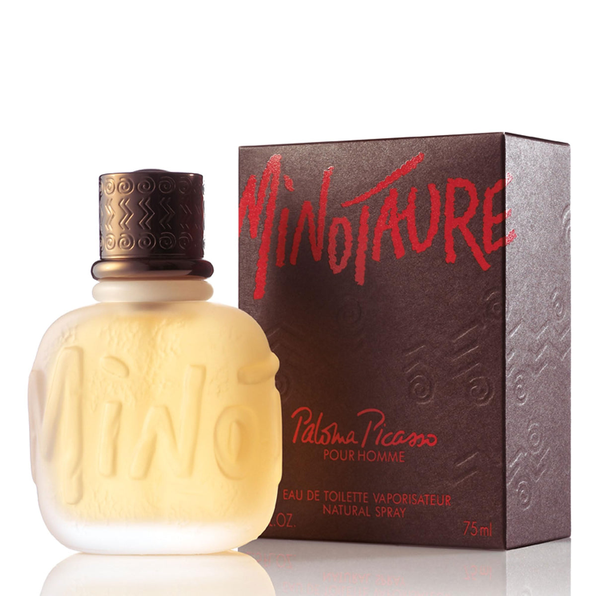 Paloma Picasso Minotaure bottle front view for daily wear with a lasting impression.
