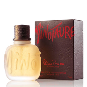 Paloma Picasso Minotaure bottle front view for daily wear with a lasting impression.