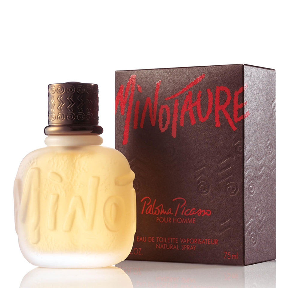 Paloma Picasso Minotaure bottle front view for daily wear with a lasting impression.
