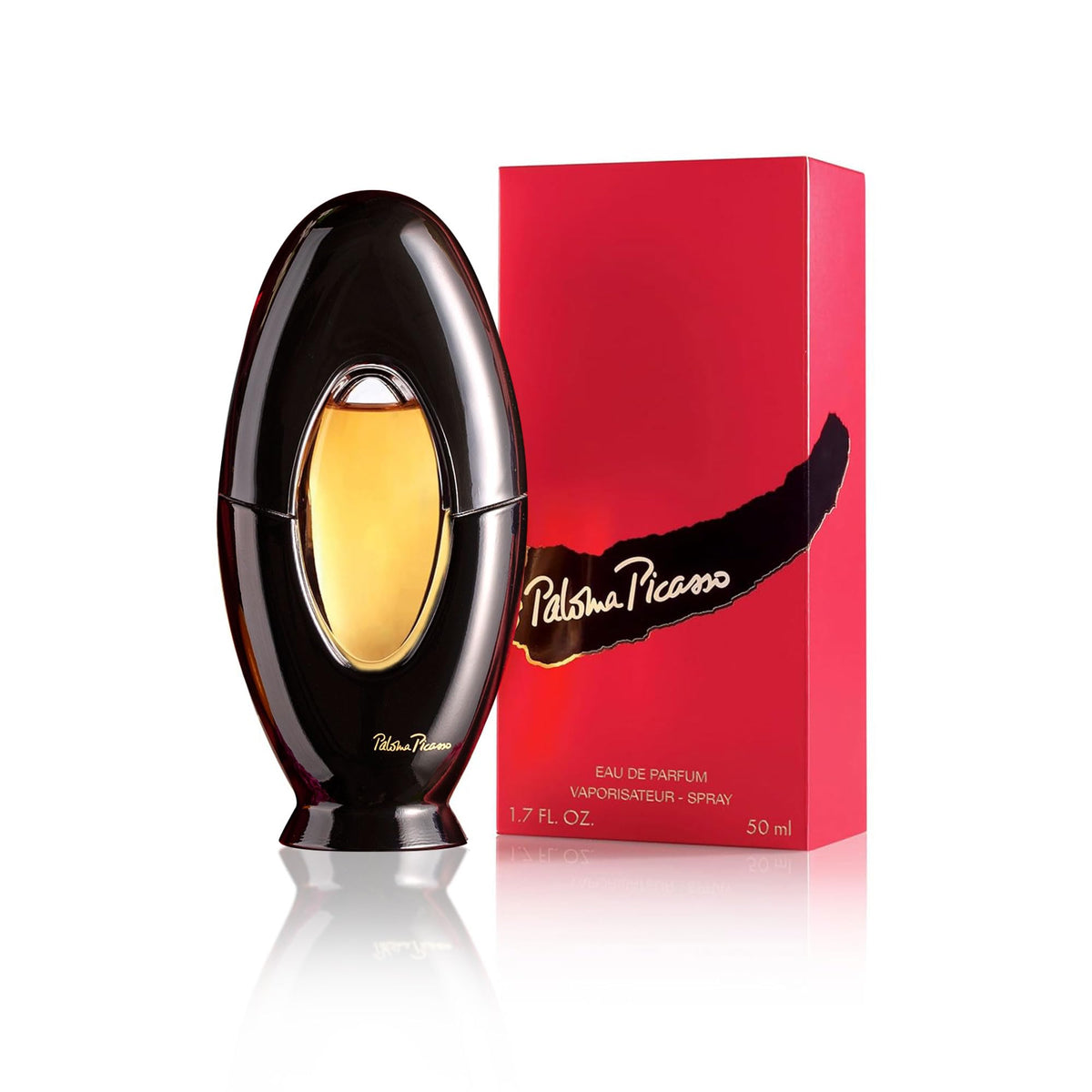 Paloma Picasso Mon Parfum bottle close-up highlighting a bold, long-lasting floral-chypre aura.