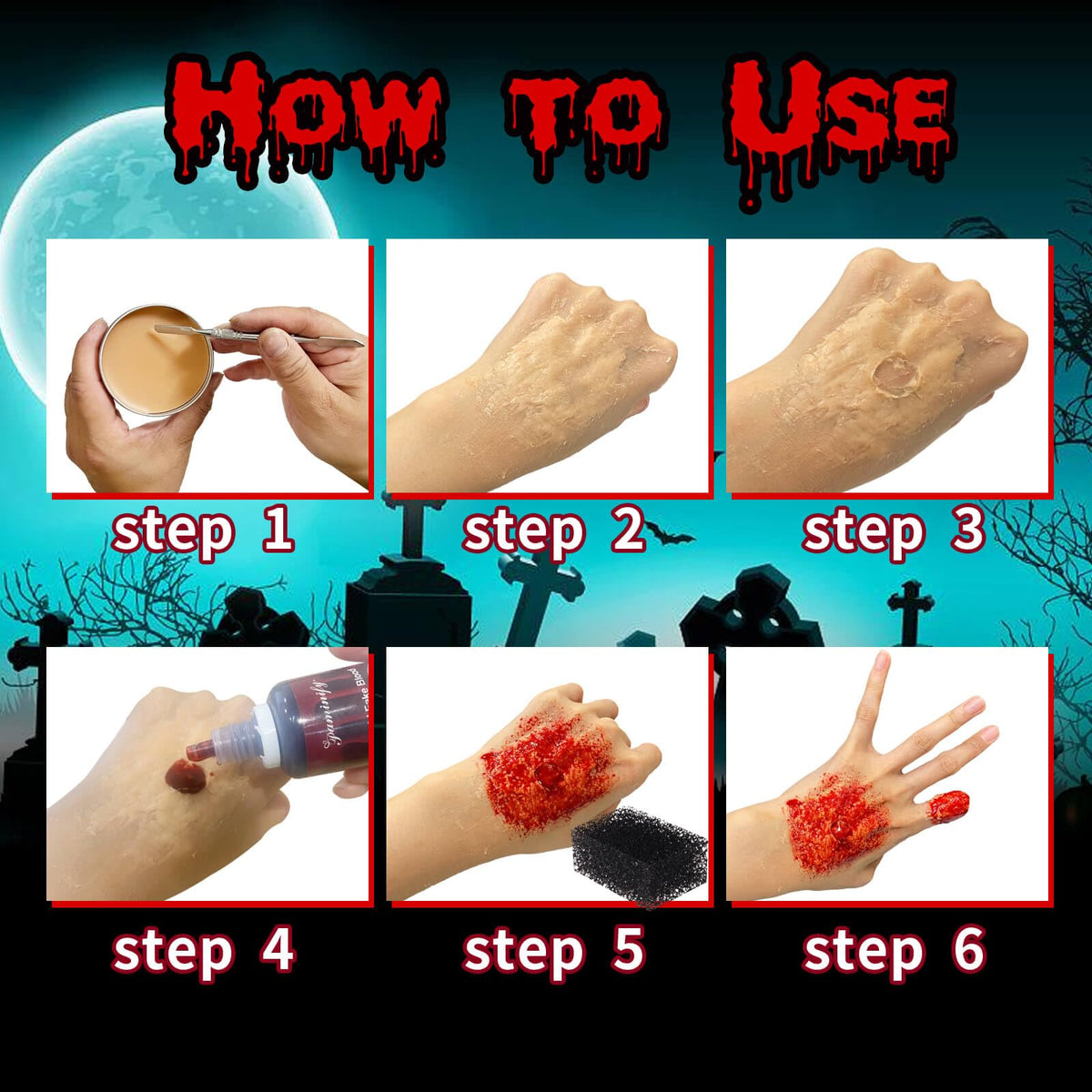 Paminify scar wax for contouring lifelike injuries