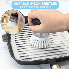Pamrack palm brush refill close-up shows durable bristles for tough cleaning tasks