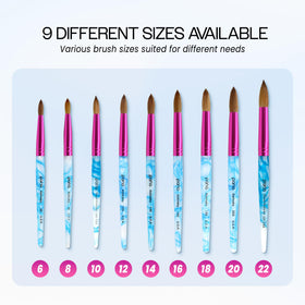 PANA pure Kolinsky hair brush delivers durable, smooth sculpting