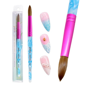 PANA Pure Kolinsky brush with blue handle for smooth acrylic application