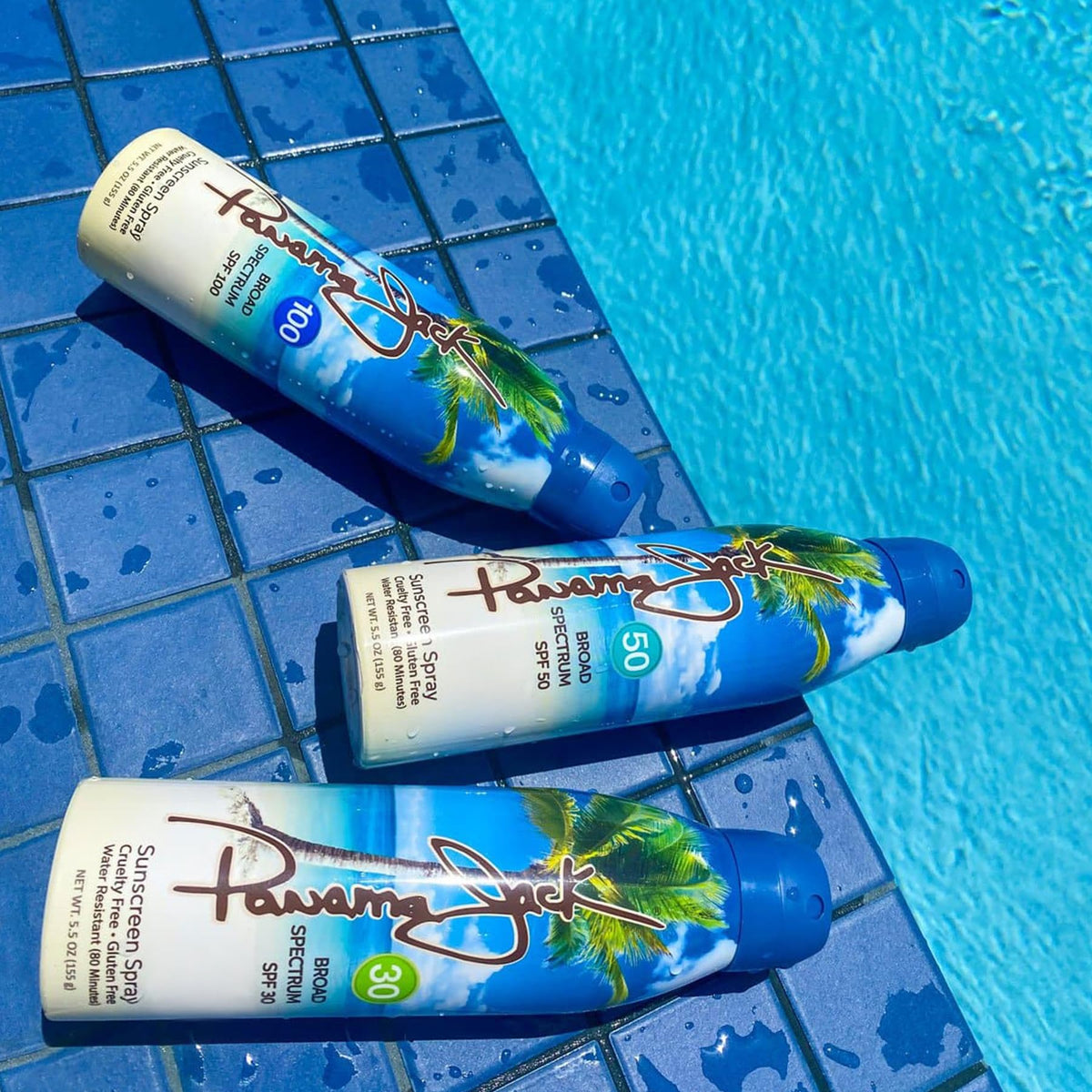 Antioxidants and moisturizing oils in Panama Jack formula