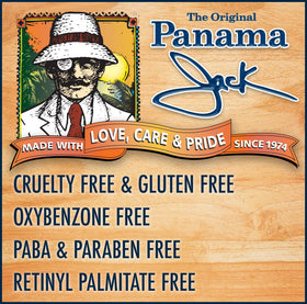 Panama Jack lip balm Mango flavor delivers tropical taste with UVA/UVB protection.