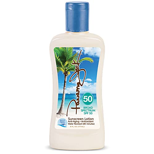 Panama Jack Sunscreen Lotion bottle front view with SPF 50 sun protection