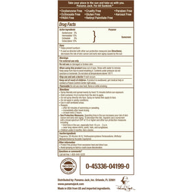 Application on hands preparing to reapply Panama Jack SPF 100.
