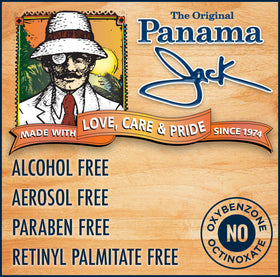 Aloe and cocoa butter in Panama Jack Trophy Suntan Oil