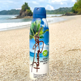 Water-resistant Panama Jack sunscreen lasts up to 80 minutes on skin