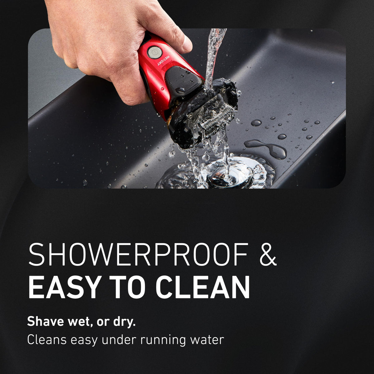Panasonic ARC5 waterproof design for easy cleaning