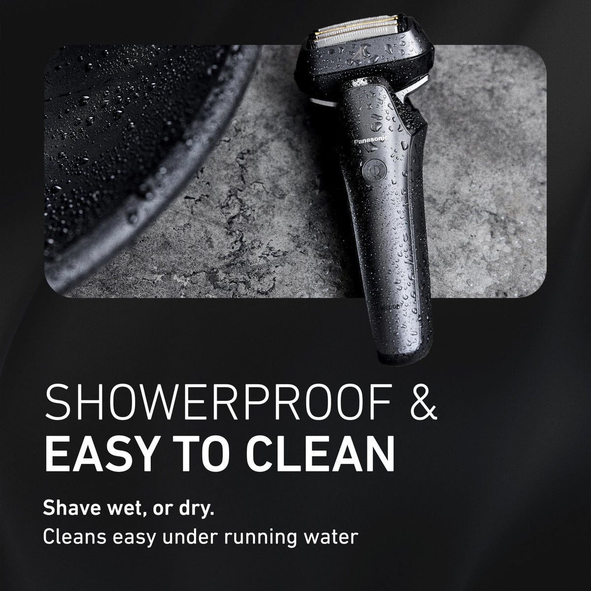 Panasonic ARC6 titanium-coated blades highlighting durability and smooth performance.