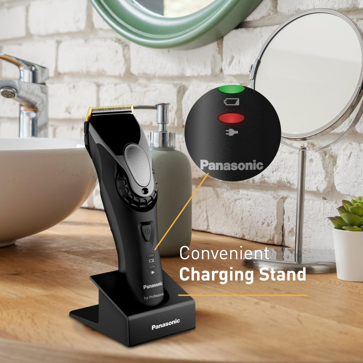 Panasonic ER-GP80 K motor performance shown for fast, smooth grooming movements.