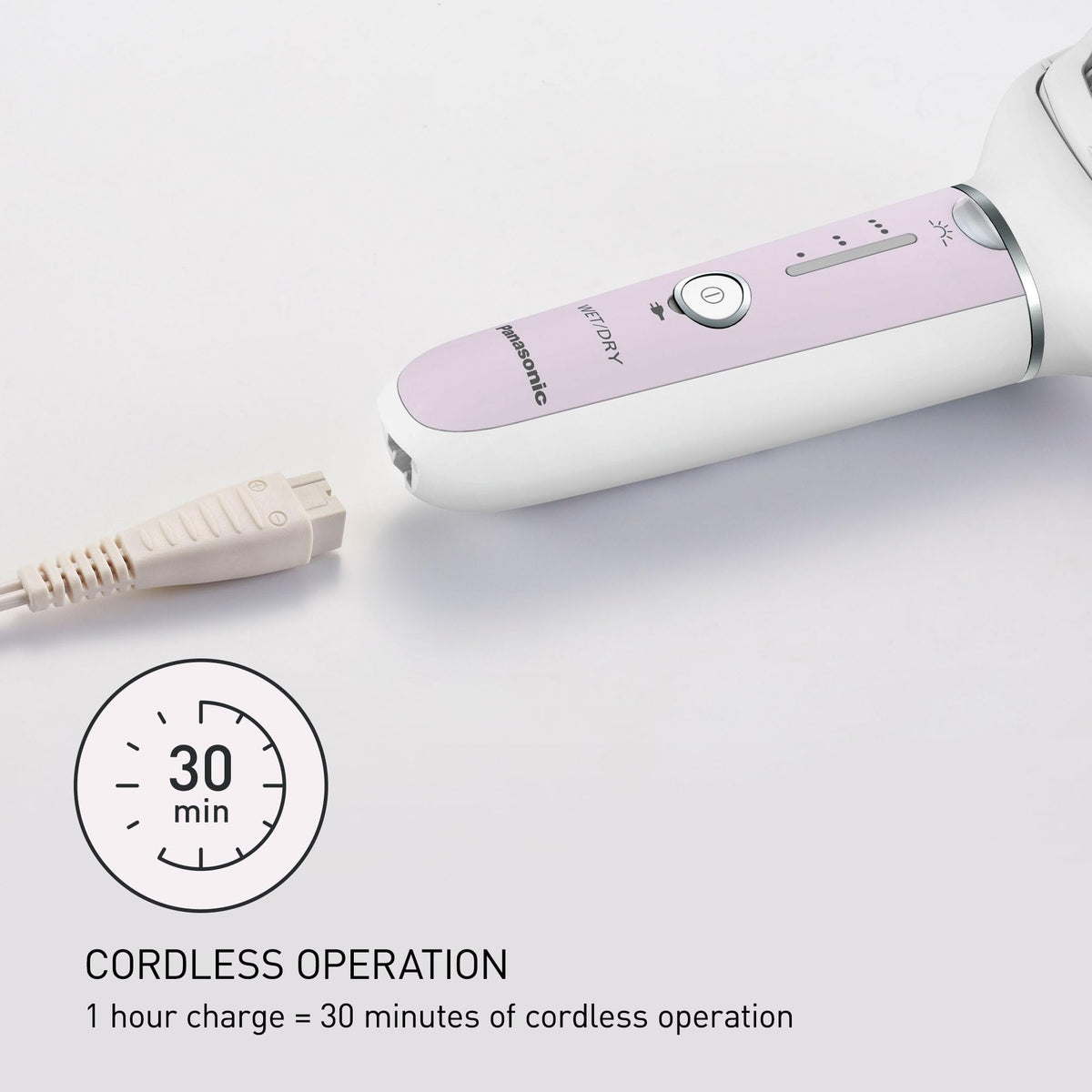 Panasonic ES-EY30 cordless design for portable, convenient use