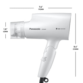 Panasonic nanoe compact dryer suits straight, wavy, and frizz-prone hair.