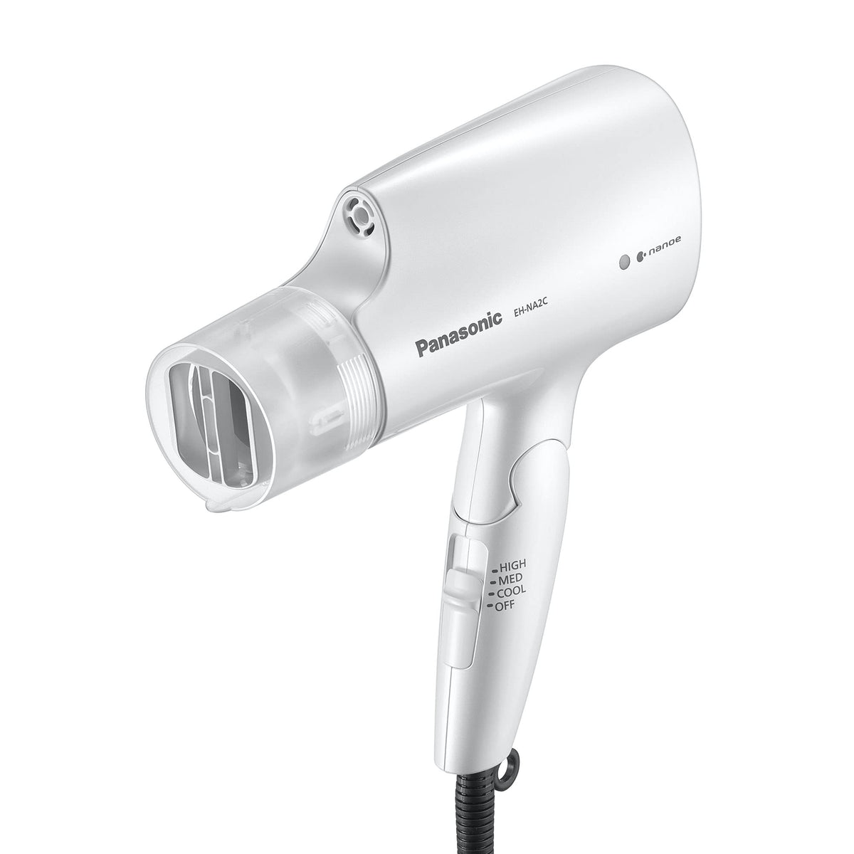 Panasonic nanoe compact dryer folding design for travel and storage.