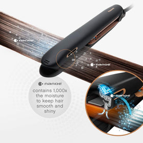 Panasonic Nanoe Flat Iron EH-HS99-K universal voltage suitable for travel.